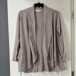 BAREFOOT DREAMS tan cardigan sweater Size‎ L/XL